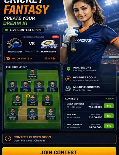 RS9 (rs 9) fantasy cricket & matchday visual 3